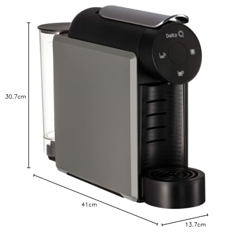 Cafetière à capsules compacte 19 bars, expresso rapide, design moderne gris | Elevira