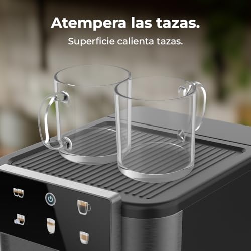 Cafetière Express Semi-automatique Power Espresso ColdBrew Latte Oscuro. 1350W, 20 Bars | Elevira