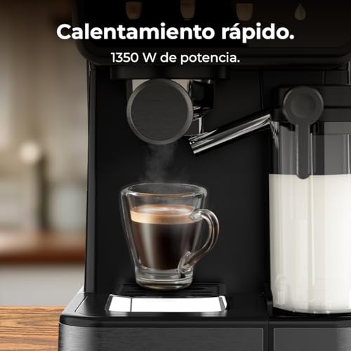 Cafetières Express Semi-automatiques Power Espresso Touch ColdBrew Latte, 20 Bars, 1350W | Elevira