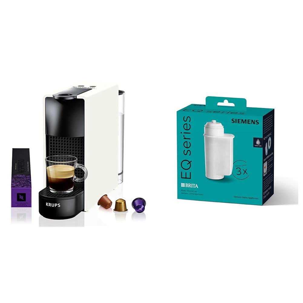 Essenza Mini Machine à Capsules de Café | 1260W | blanc | 0,7 litre et filtre à eau | Elevira