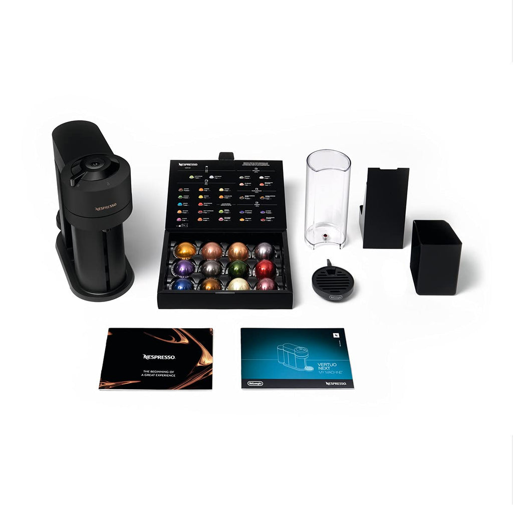 Vertuo Next Machine à café et expresso avec WIFI et Bluetooth intégrés, Noir mat | Elevira