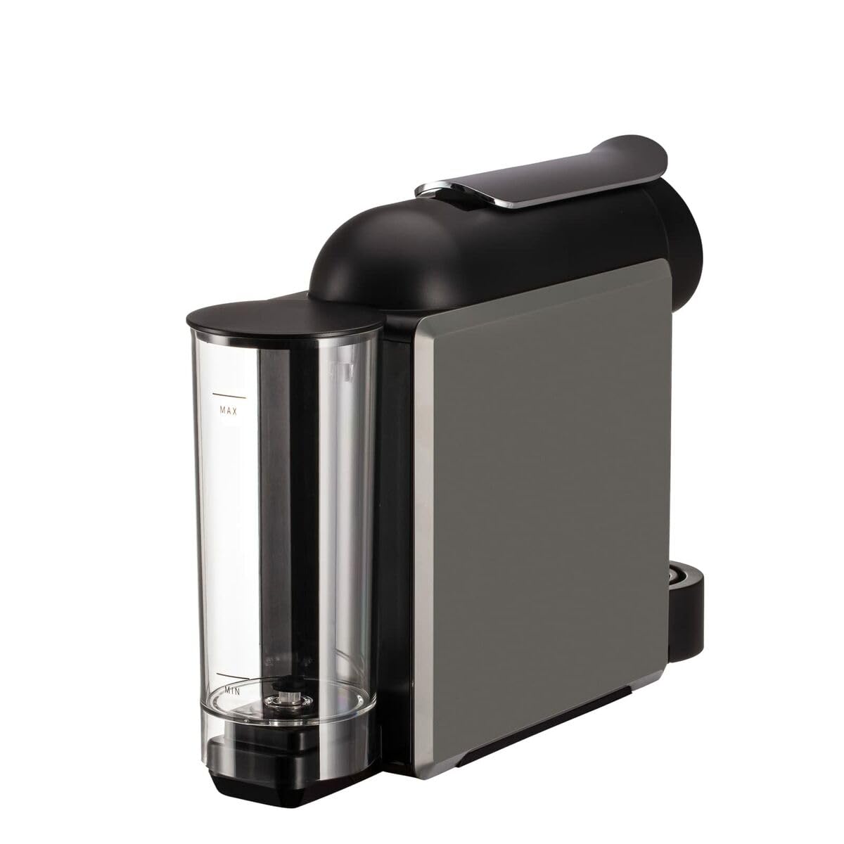 Cafetière à capsules compacte 19 bars, expresso rapide, design moderne gris | Elevira