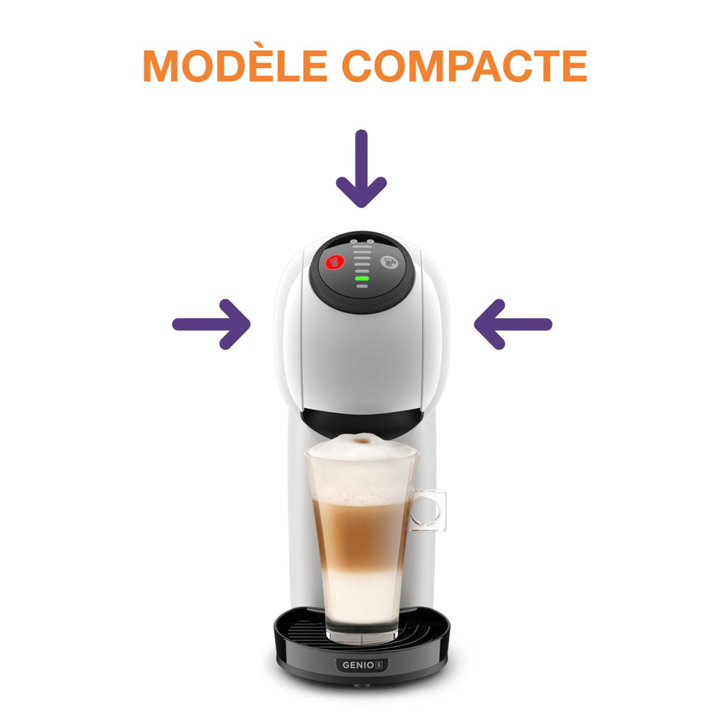 Machine à café dosettes pour multi-boissons, Compacte, Fonction XL, Cafetière espresso, Arrêt automatique, Genio S | Elevira
