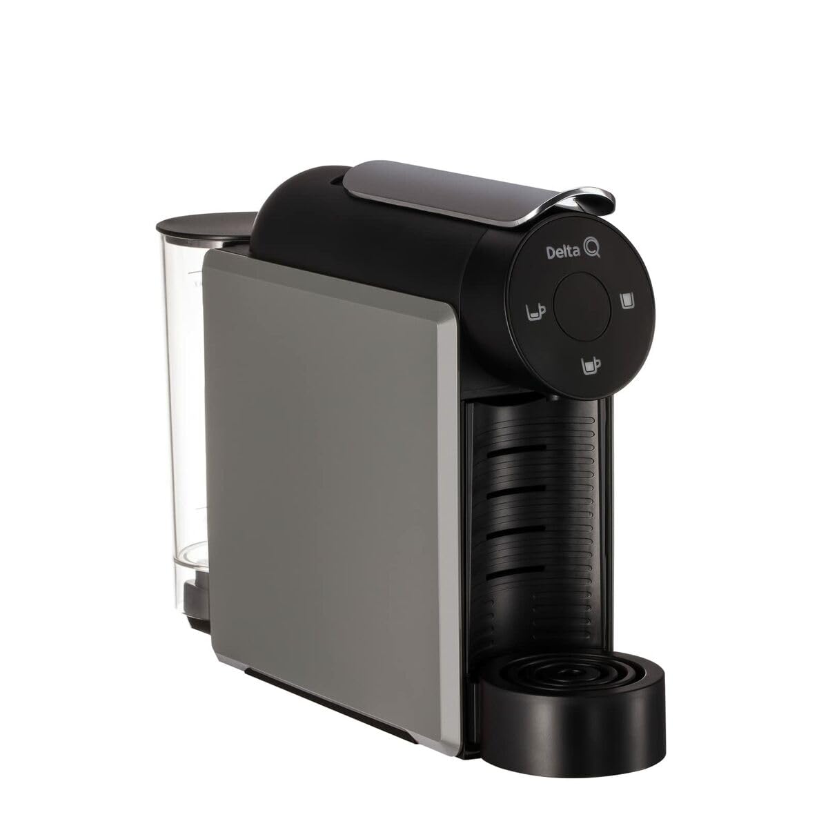 Cafetière à capsules compacte 19 bars, expresso rapide, design moderne gris | Elevira
