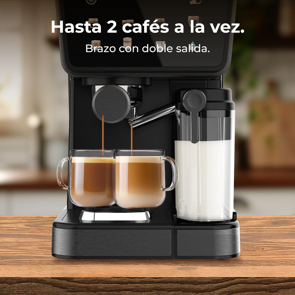Cafetières Express Semi-automatiques Power Espresso Touch ColdBrew Latte, 20 Bars, 1350W | Elevira