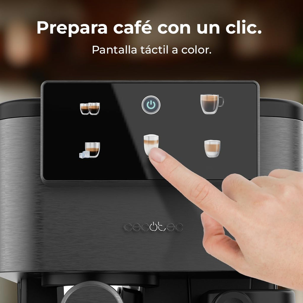 Cafetière Express Semi-automatique Power Espresso ColdBrew Latte Oscuro. 1350W, 20 Bars | Elevira
