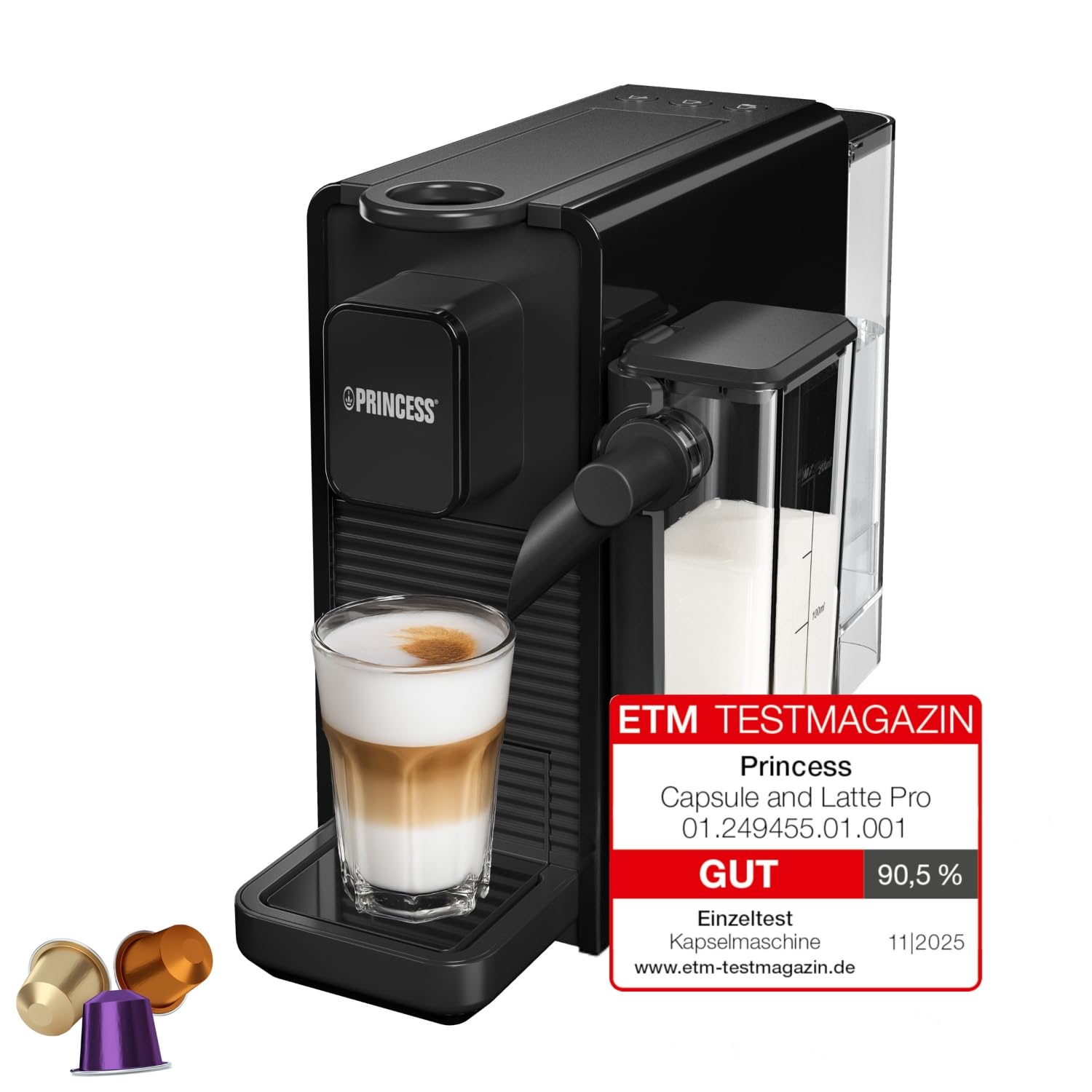 Machine à Café à Capsules and Latte Pro, Lait Automatique, 20 Bars | Elevira