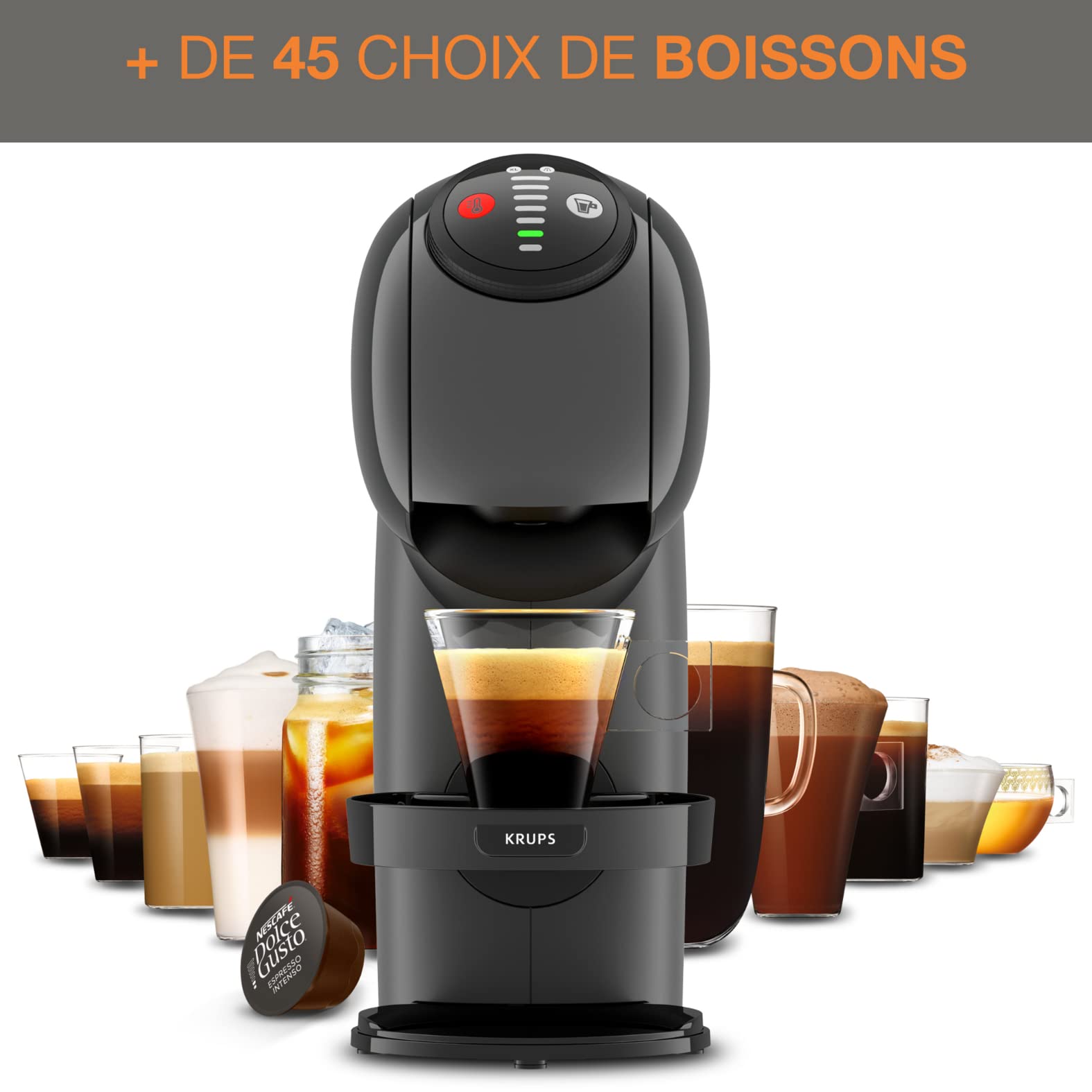 Machine à café dosettes multi-boissons, 0,8 L, Taille des boissons ajustable, Machine à espresso | Elevira