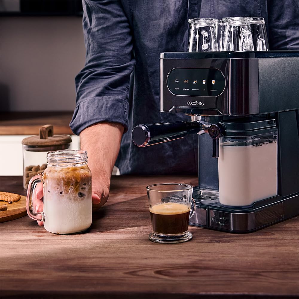 Machine à Café Expresso Power Espresso 20 ColdBrew Latte +. 1350W, 20 Bars, Écran Tactile Couleur, Réservoir d'Eau 1,5L | Elevira