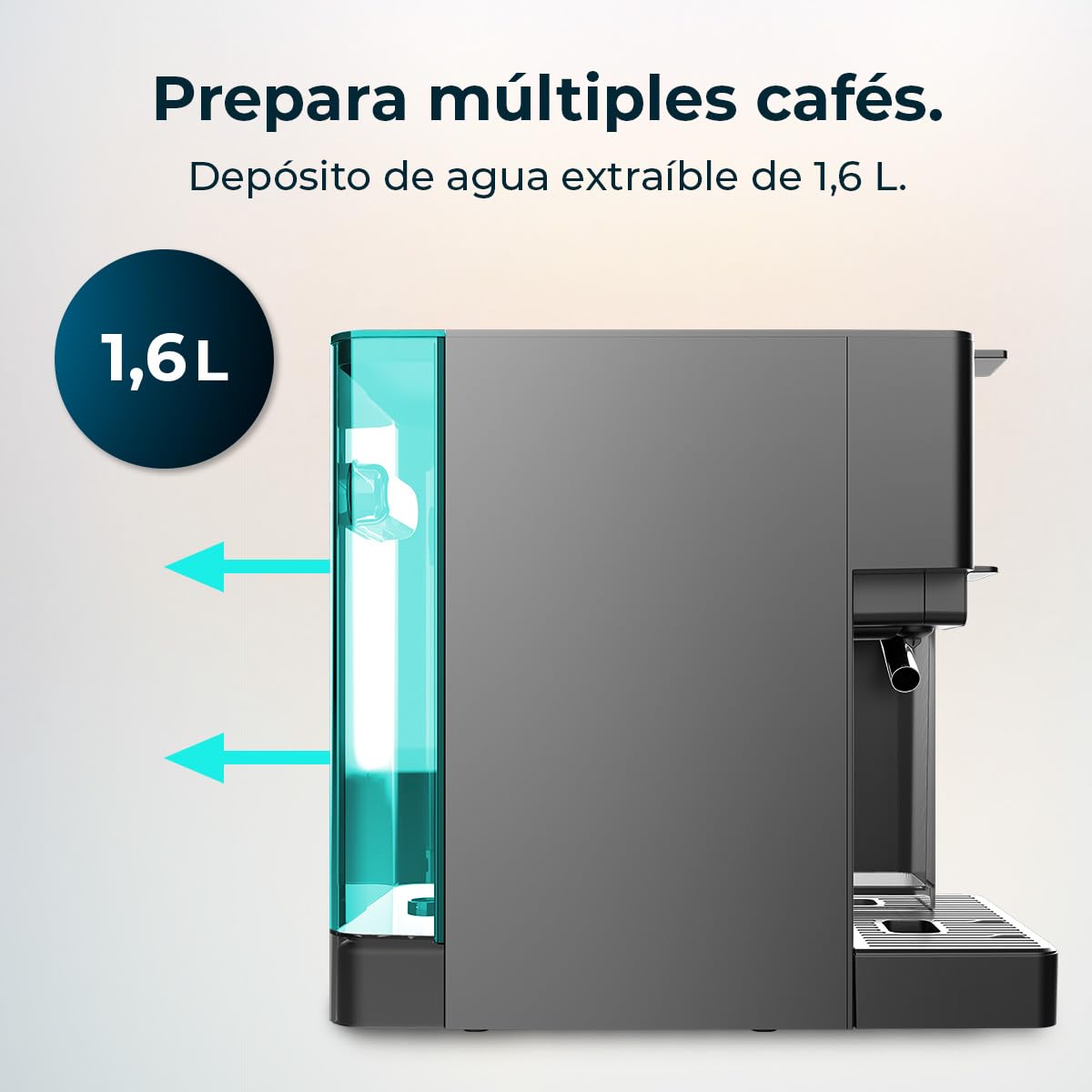Machine a Café FreeStyle Latte. Cafetière à Capsules avec Réservoir à Lait 400 ml | Elevira