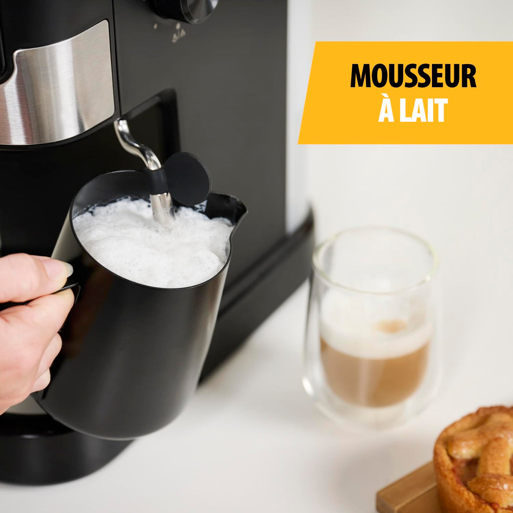 Machine à Espresso 2 tasses à la fois | 20 bars | 1100 W | Elevira