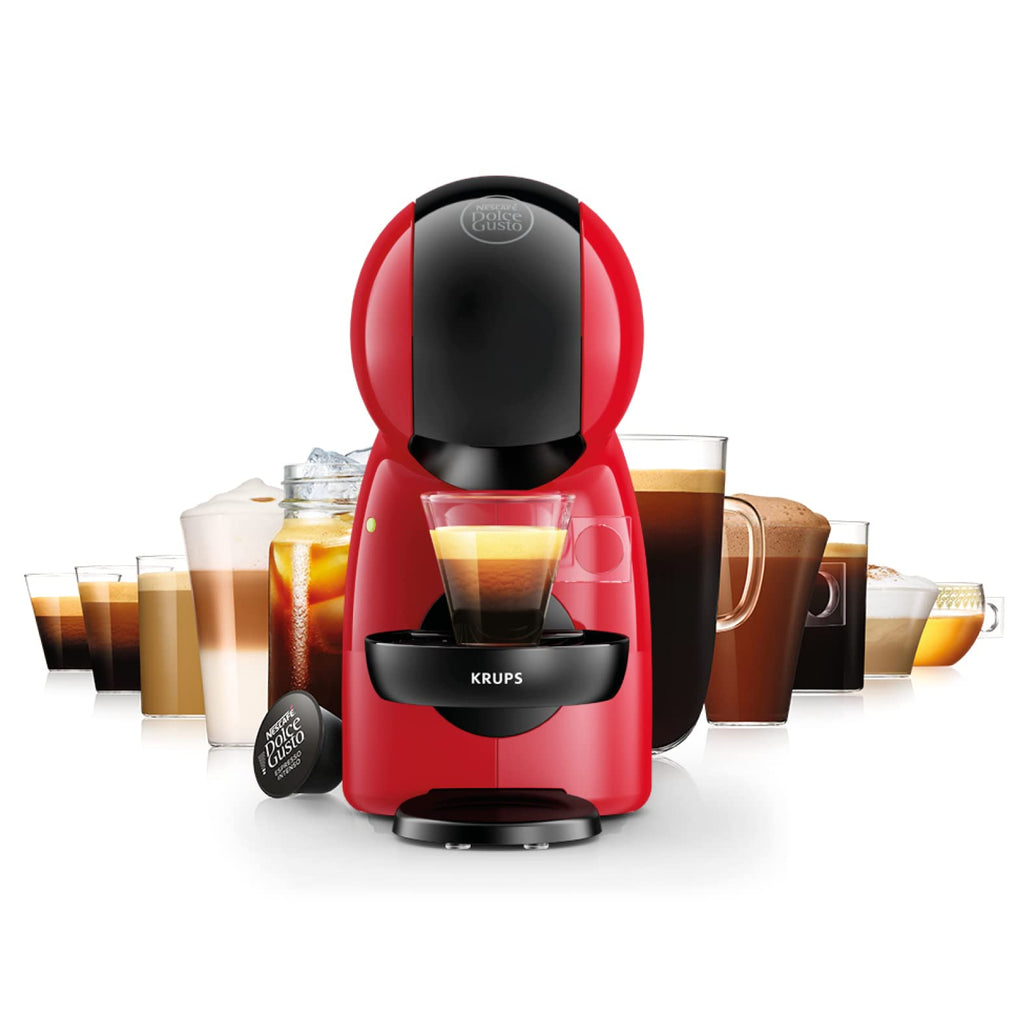 Machine à café capsules, Pression 15 Bars, Cafetière Dosettes Rouge et Noir | Elevira