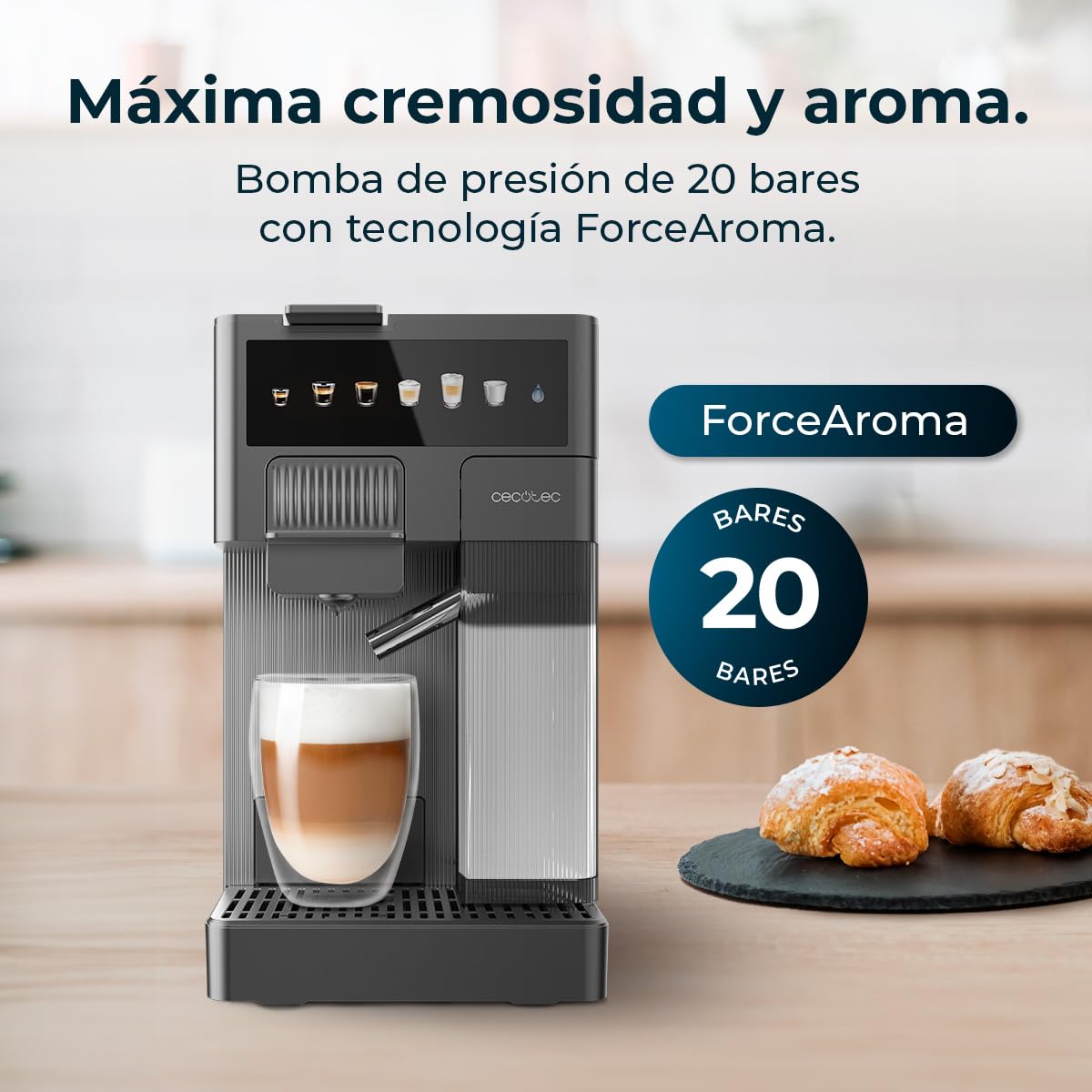 Machine a Café FreeStyle Latte. Cafetière à Capsules avec Réservoir à Lait 400 ml | Elevira