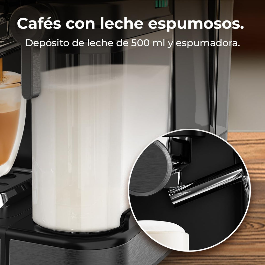 Cafetières Express Semi-automatiques Power Espresso Touch ColdBrew Latte, 20 Bars, 1350W | Elevira
