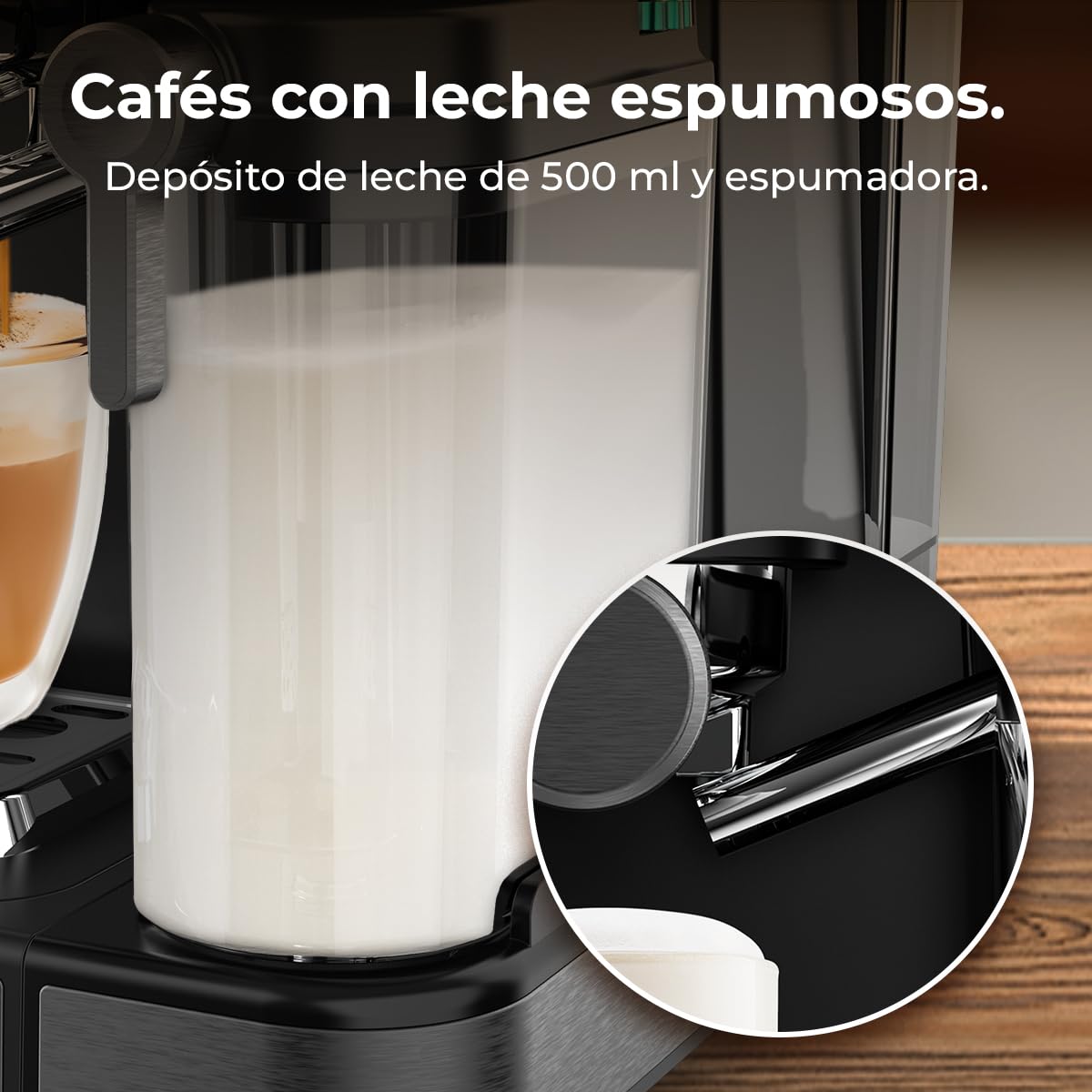 Cafetières Express Semi-automatiques Power Espresso Touch ColdBrew Latte, 20 Bars, 1350W | Elevira