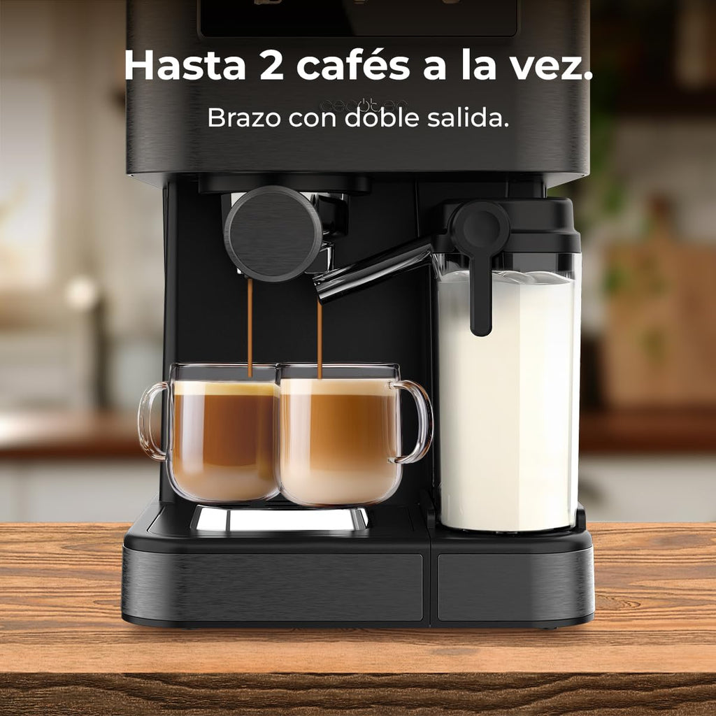 Cafetière Express Semi-automatique Power Espresso ColdBrew Latte Oscuro. 1350W, 20 Bars | Elevira