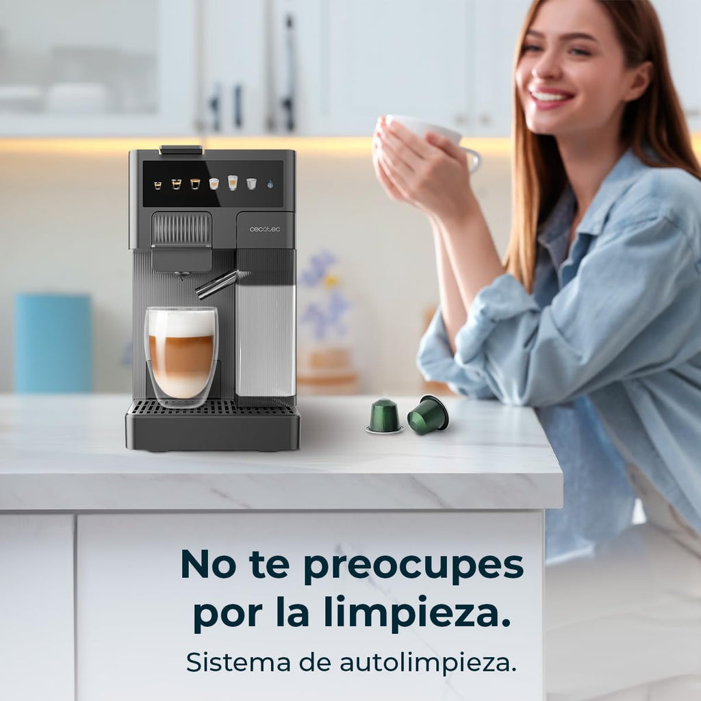 Machine a Café FreeStyle Latte. Cafetière à Capsules avec Réservoir à Lait 400 ml | Elevira