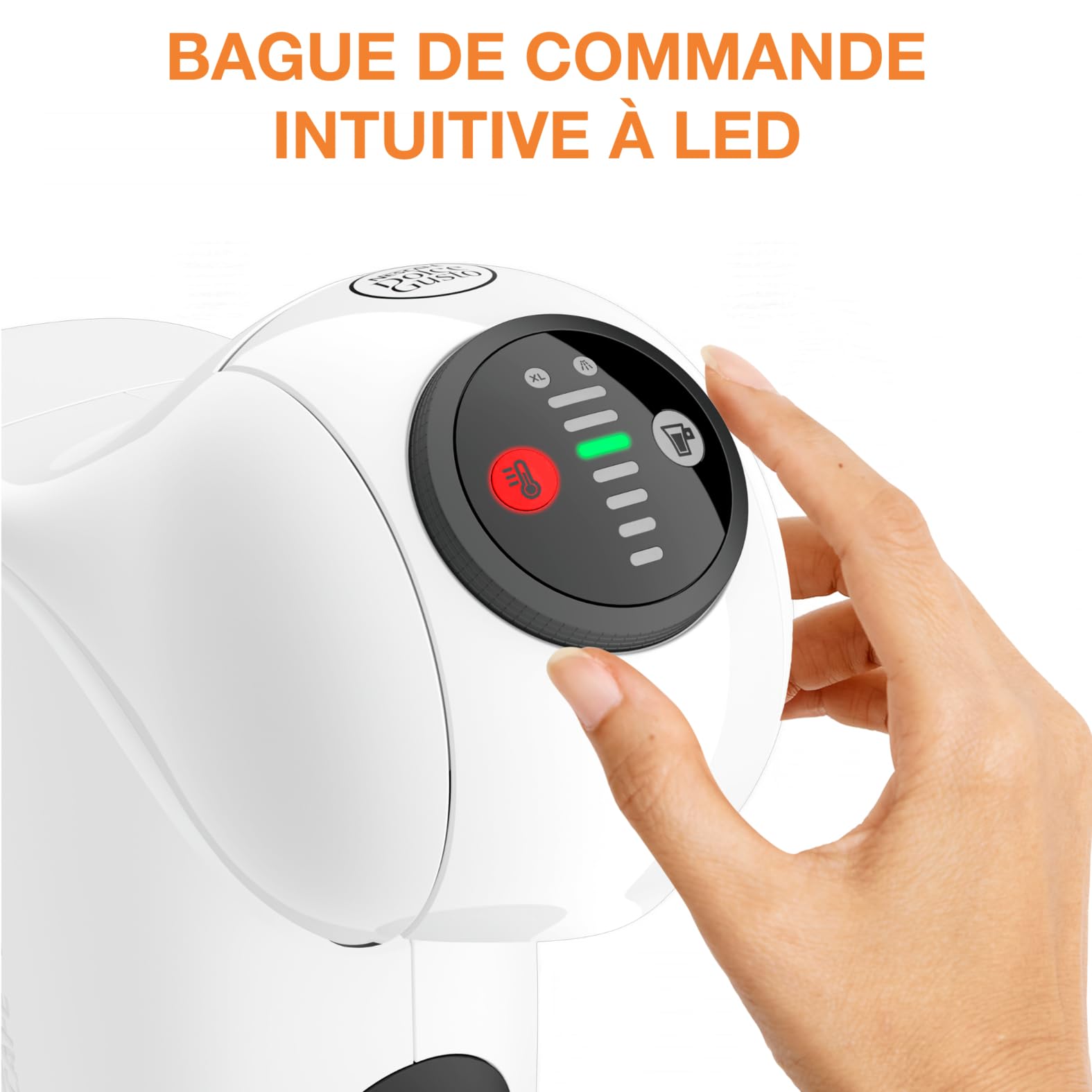 Machine à café dosettes pour multi-boissons, Compacte, Fonction XL, Cafetière espresso, Arrêt automatique, Genio S | Elevira