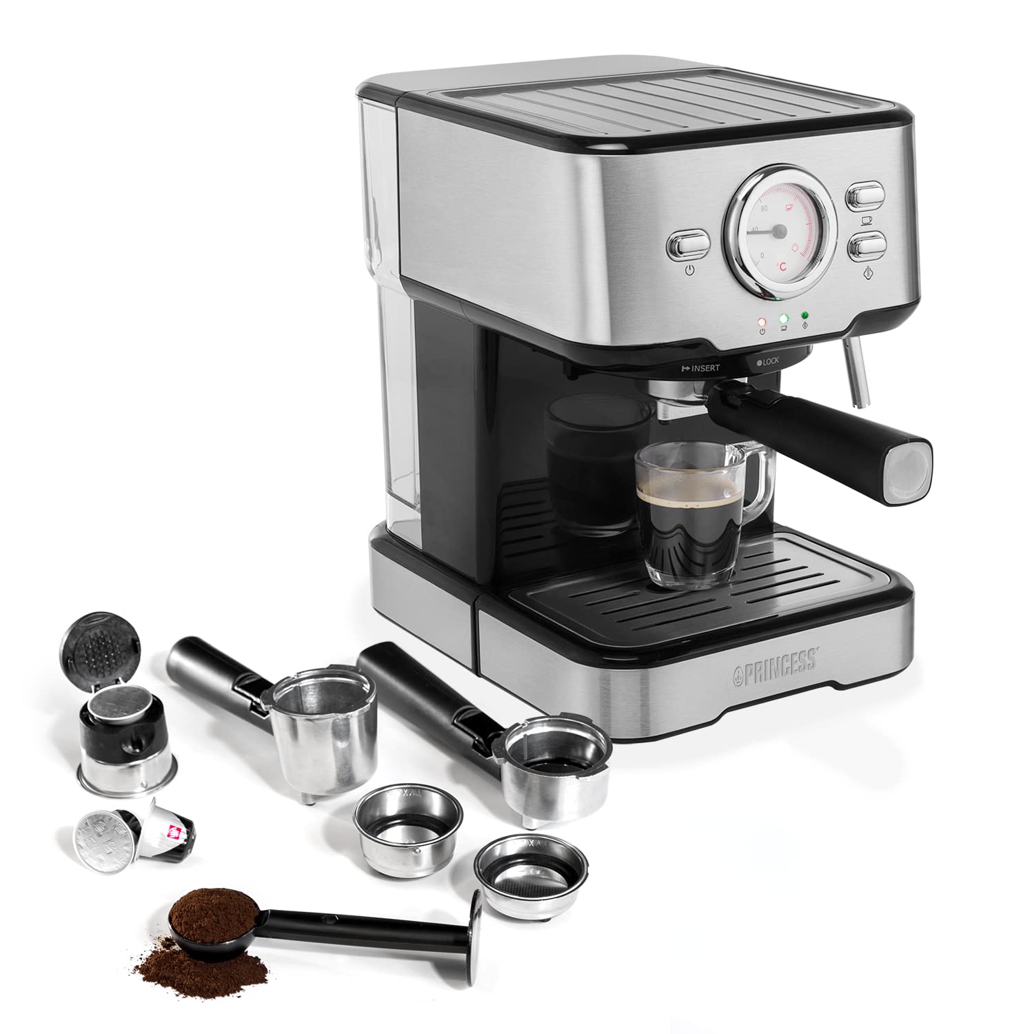 Machine à expressos 249412 - 1,5L - 20 bars | Elevira