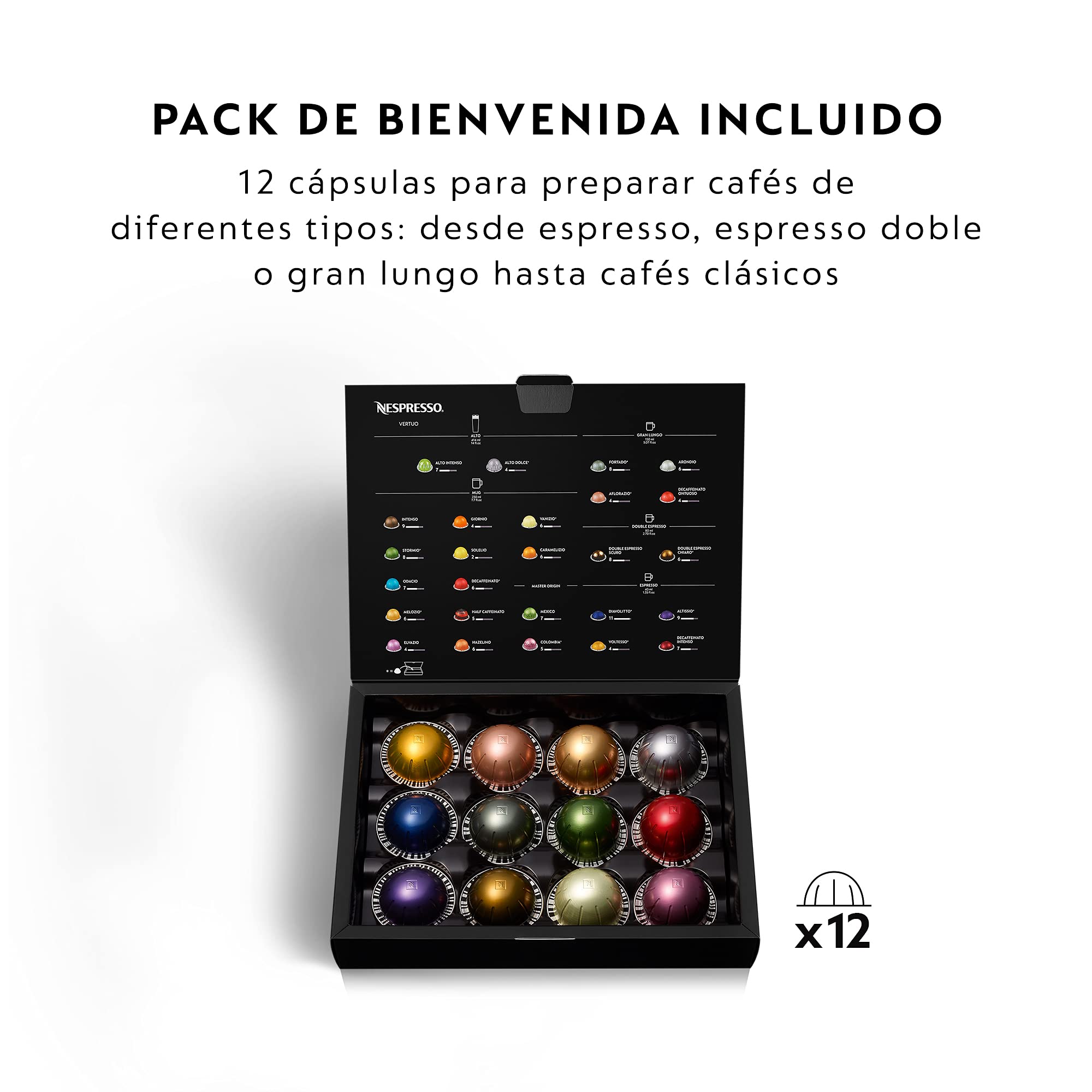 Vertuo Next Machine à café et expresso avec WIFI et Bluetooth intégrés, Noir mat | Elevira