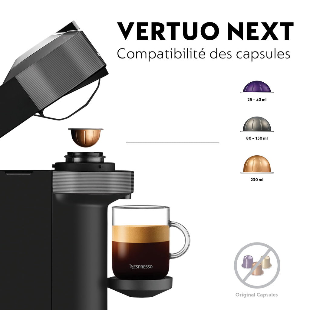 Vertuo Next, Machine à Café en Capsules, Machine à Café Portion Unique | Elevira