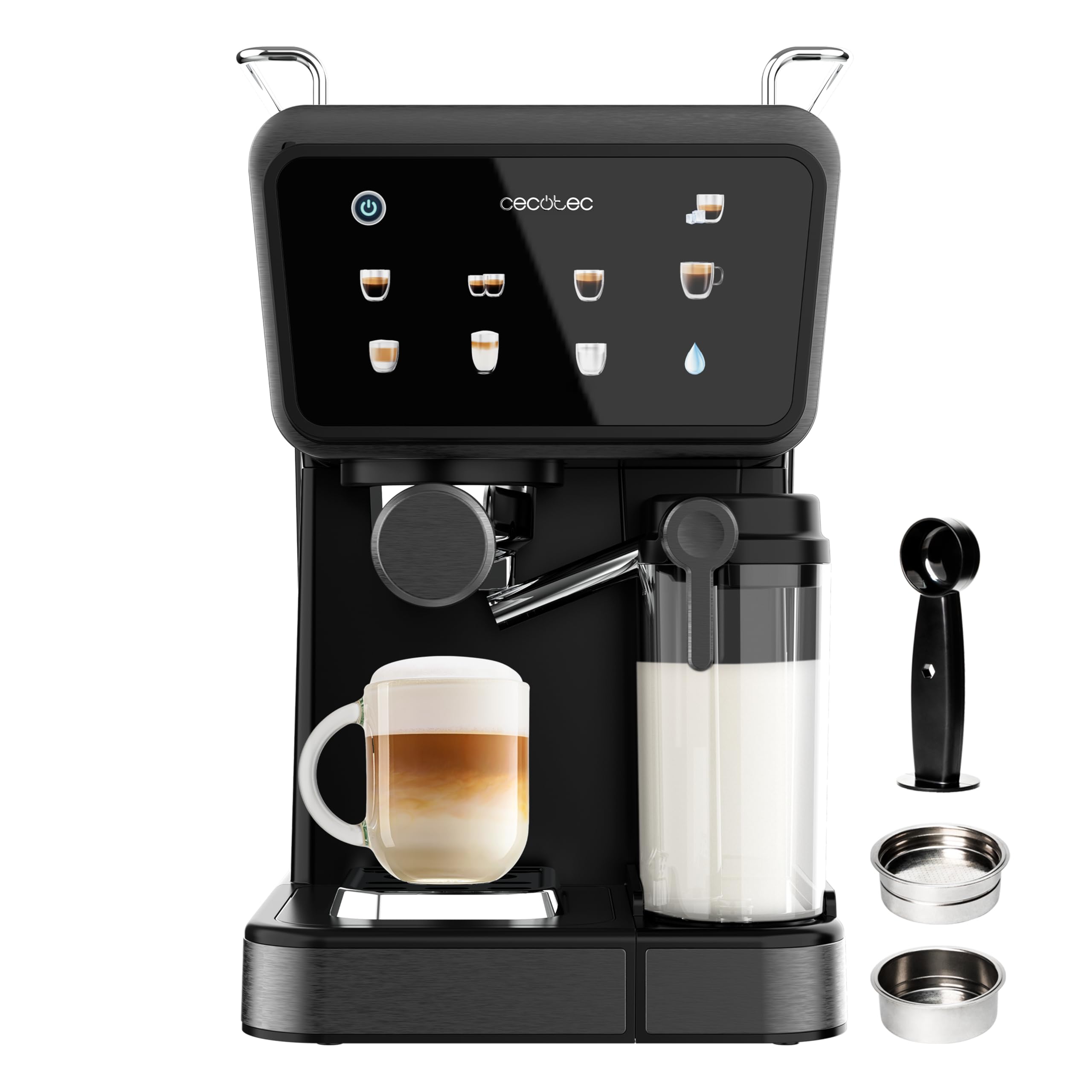 Cafetières Express Semi-automatiques Power Espresso Touch ColdBrew Latte, 20 Bars, 1350W | Elevira