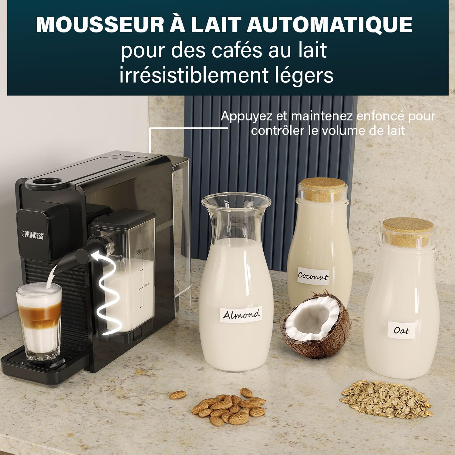 Machine à Café à Capsules and Latte Pro, Lait Automatique, 20 Bars | Elevira