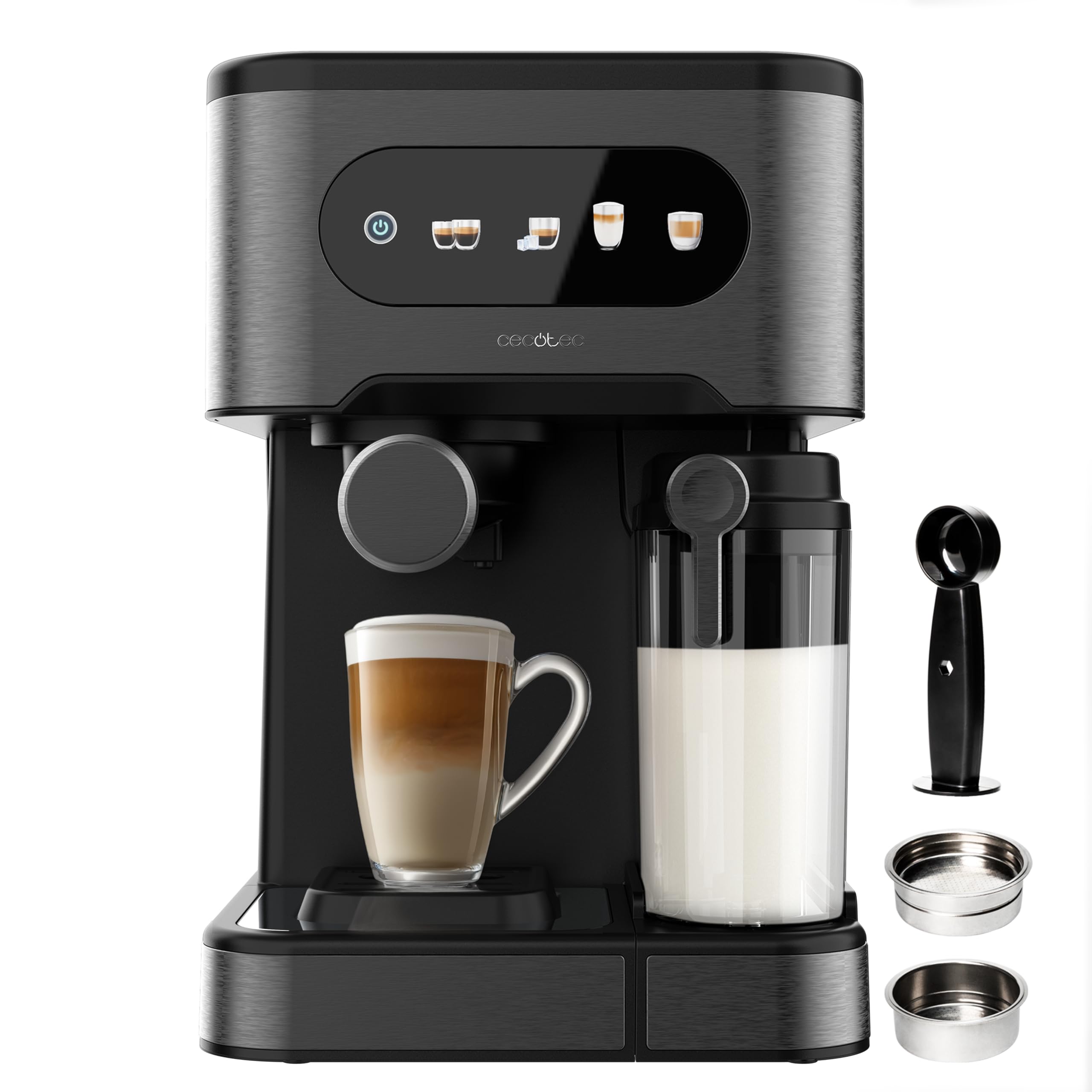 Machine à Café Expresso Power Espresso 20 ColdBrew Latte +. 1350W, 20 Bars, Écran Tactile Couleur, Réservoir d'Eau 1,5L | Elevira
