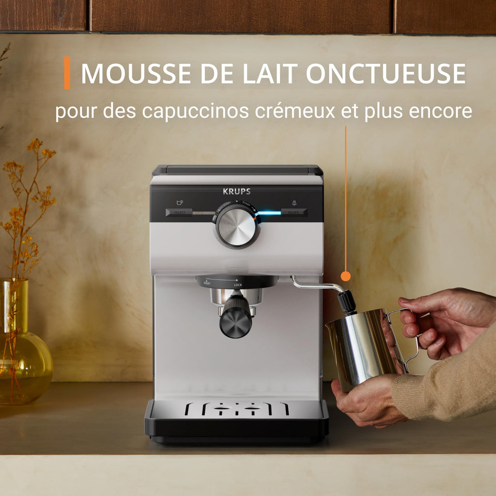 Machine espresso manuelle, Qualité Barista, Espresso et Cappuccinos, XP381B10 | Elevira