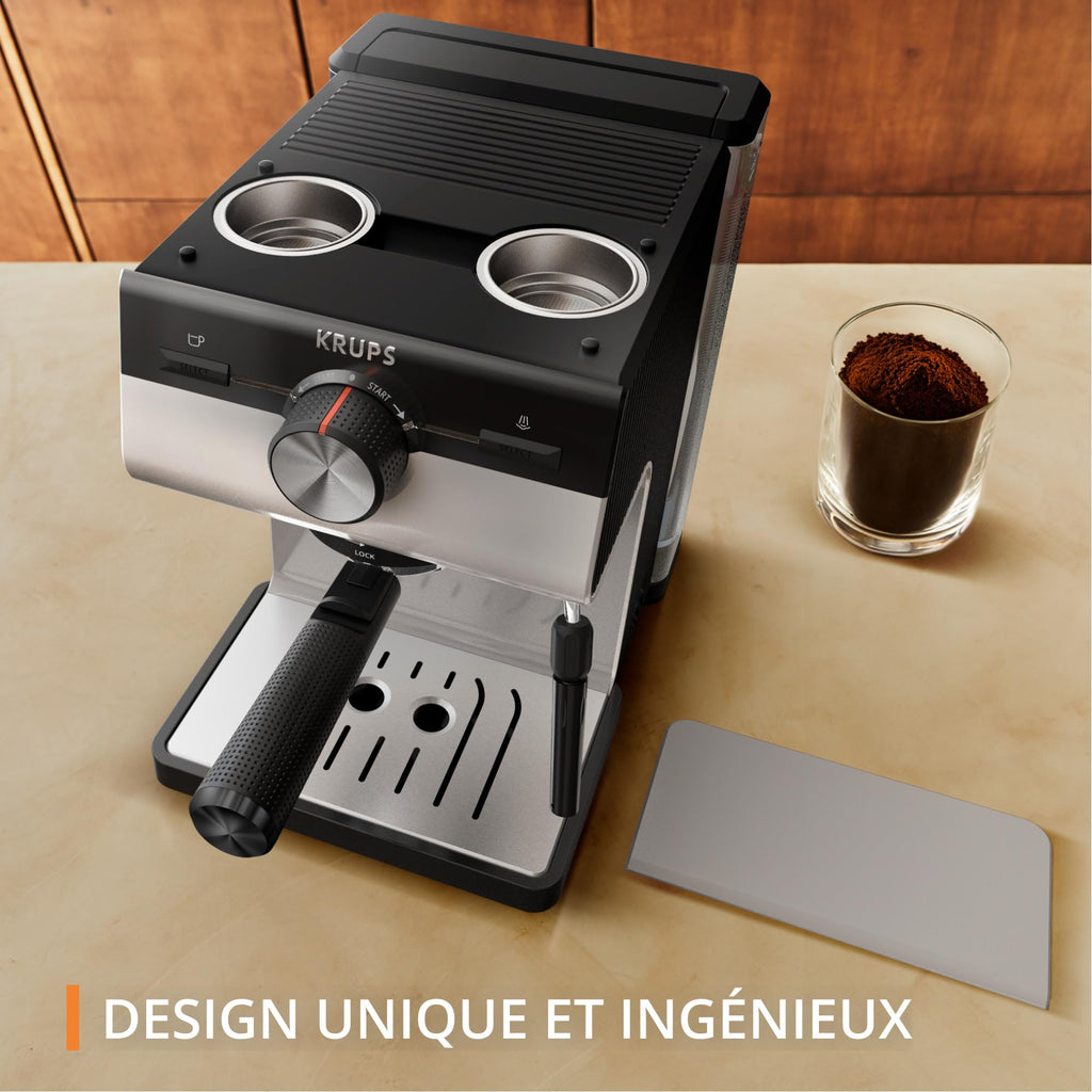 Machine espresso manuelle, Qualité Barista, Espresso et Cappuccinos, XP381B10 | Elevira