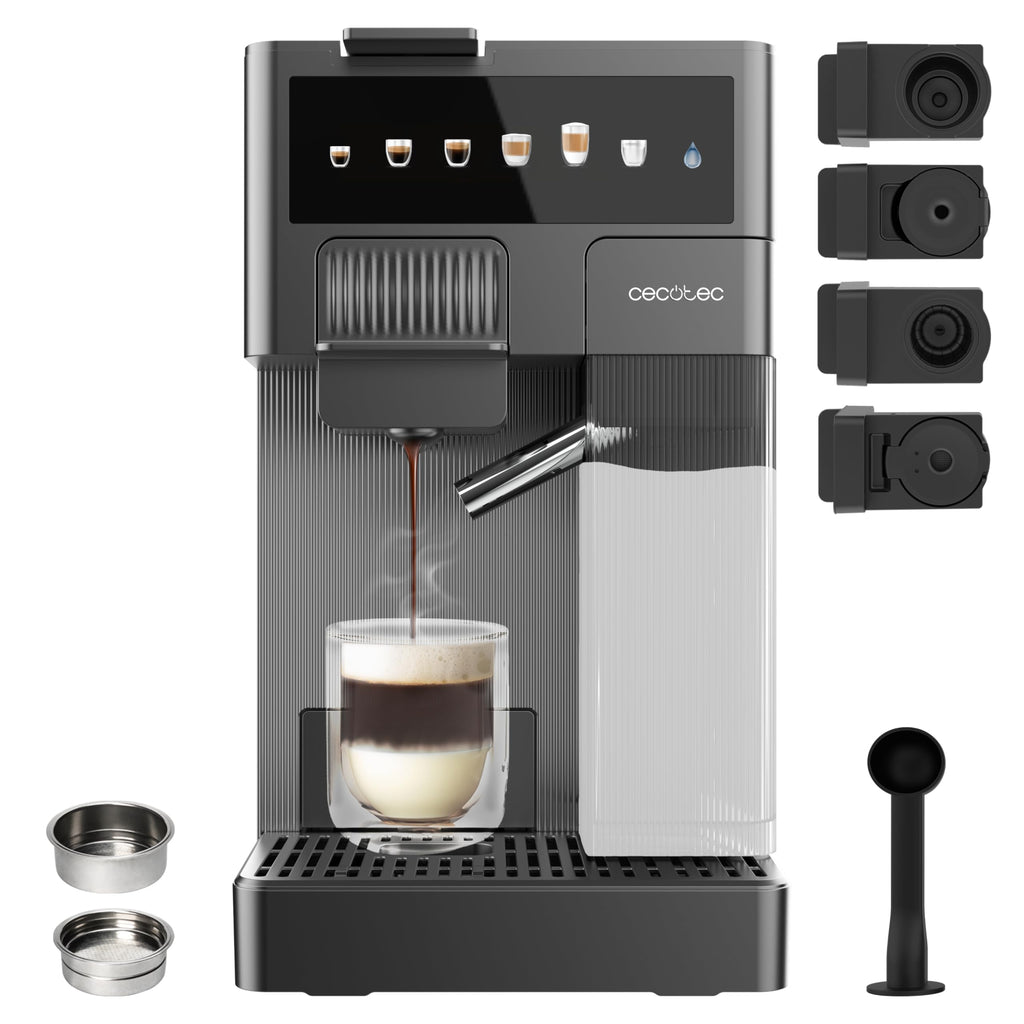 Cafetières à Capsules FreeStyle Latte T. Cafetière multifonctionnelle,1350 W avec réservoir de 400 ml | Elevira