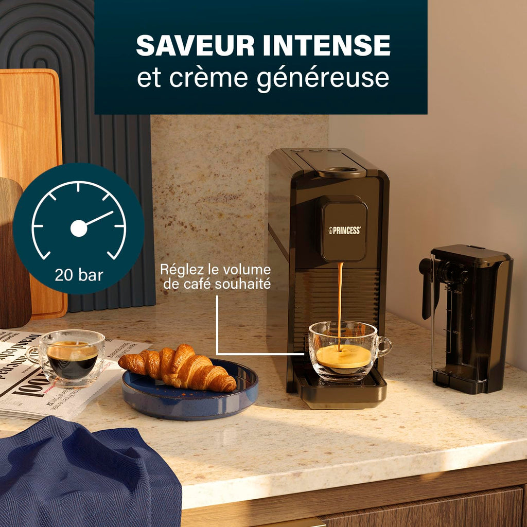 Machine à Café à Capsules and Latte Pro, Lait Automatique, 20 Bars | Elevira