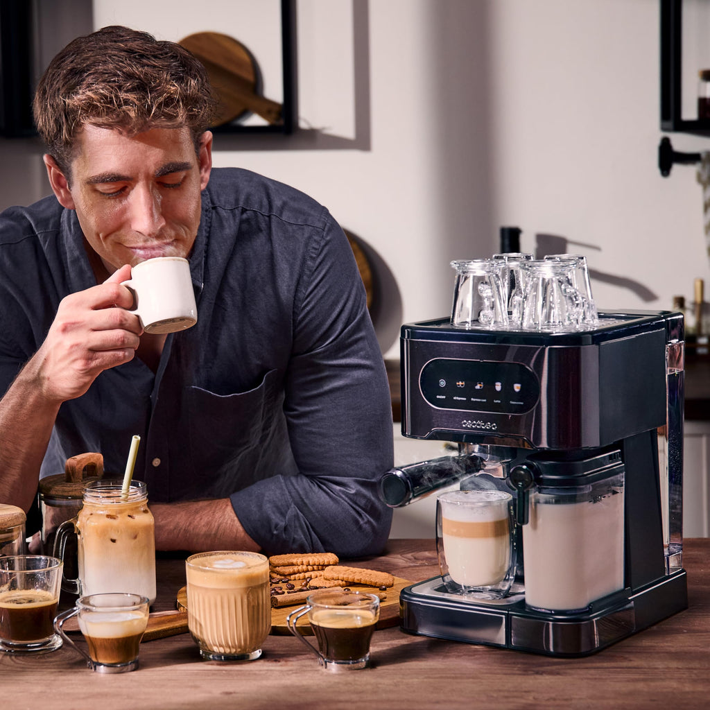 Machine à Café Expresso Power Espresso 20 ColdBrew Latte +. 1350W, 20 Bars, Écran Tactile Couleur, Réservoir d'Eau 1,5L | Elevira